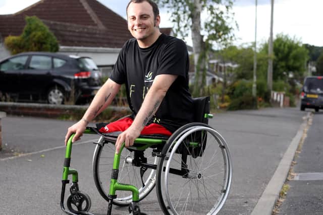 Wheelchair athlete David Williamson Picture: Chris Moorhouse