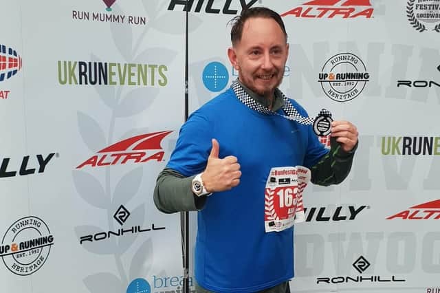 Ash Rowlands, 42, of Havant is taking on the Great South Run in support of the Stroke Association which has helped his mother after her stroke