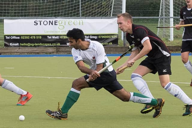 Indy Laly missed a decent chance for Havant at Cardiff & Met. Picture: Neil Marshall