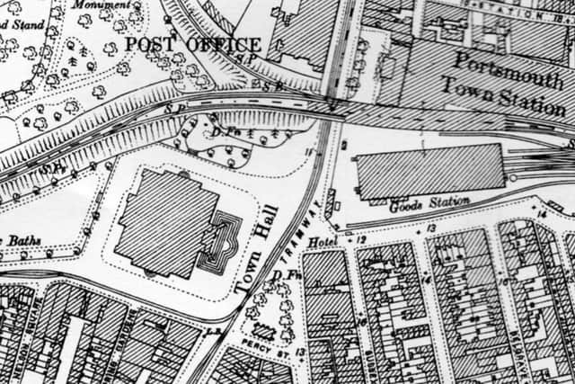 The short street behind Queen Victorias statue was Percy Street. Map: Chris Rickman Collection