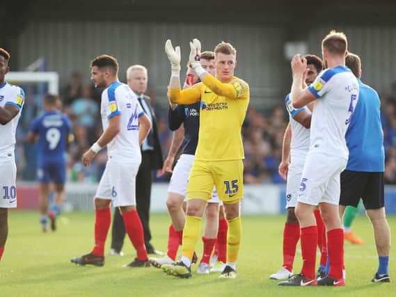 Saturday produced yet more Pompey joy on their travels this season. Picture: Joe Pepler