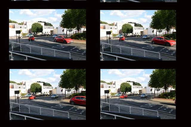 A car makes an  illegal right turn into Fareham High Street from Civic Way and Osborn Road
Pictures by Bob Aylott.