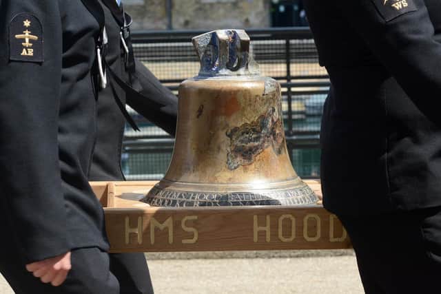 Mr Allen led the mission to recover the bell from the HMS Hood which sank during WW2. Picture: Shaun Jones