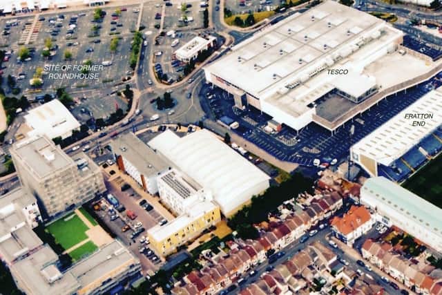 NOW:  ... and this is what Fratton Goods Yard looks like today. There would have been plenty of room for a new stadium...