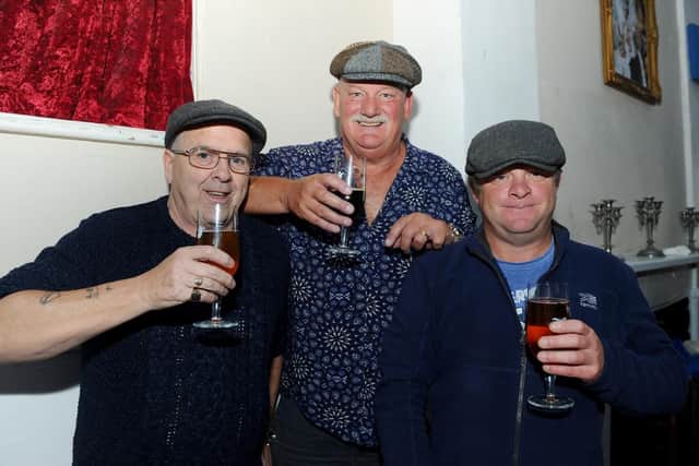 From left, Les Pascoe, 65, John Chamberlain, 62 and Jamie Braithwaite, 48, all from Gosport
Picture: Sarah Standing (180772-6379)