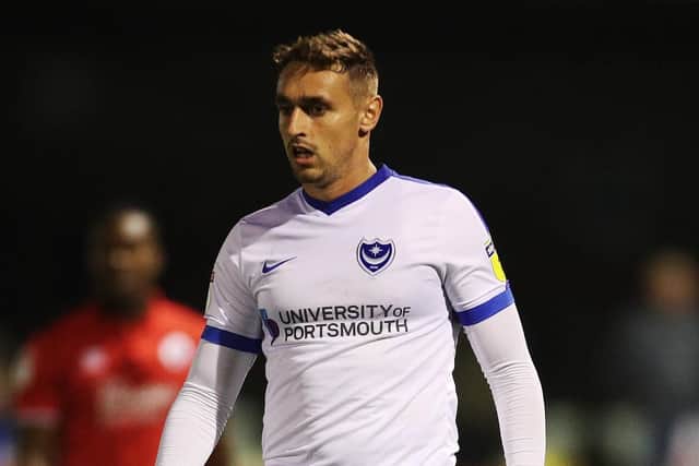 Pompey defender Brandon Haunstrup. Picture: Joe Pepler