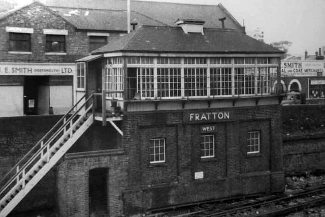 Much missed by Portsmouth trainspotters and railwaymen, Fratton West signal box. Picture: Barry Cox Collection
