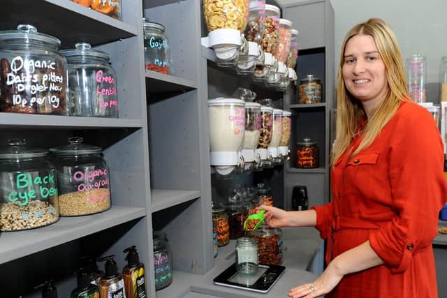 Chloe Cobb, who runs Eco Freaks Emporium in South Street, Gosport