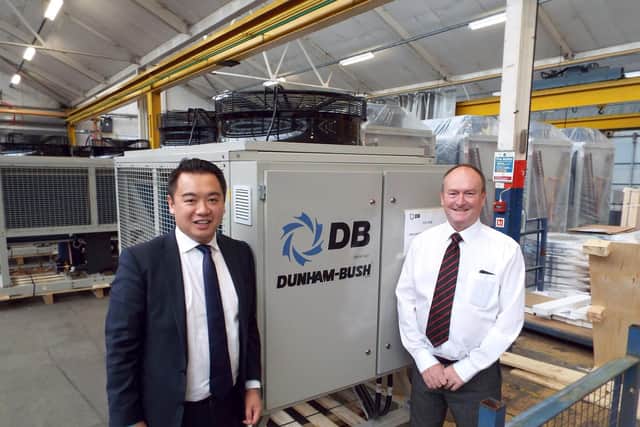 Alan Mak MP with Mike Holding from Dunham Bush.
