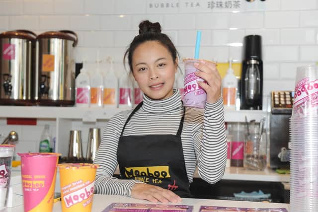 Annie Wu at her new tea bar Mooboo. Picture : Habibur Rahman