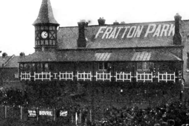 To the far left can be seen part of the original Grand Stand at Fratton Park.
