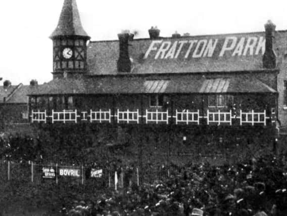 To the far left can be seen part of the original Grand Stand at Fratton Park.