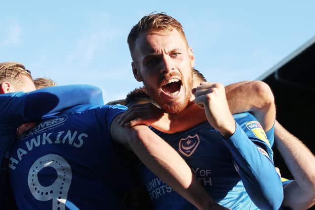 Tom Naylor headed the ball back for Oli Hawkins to head home against Fleetwood Picture: Joe Pepler