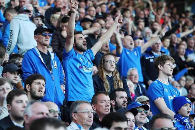 Fratton delight as Pompey won at home for the first time in four matches on Saturday. Picture: Joe Pepler