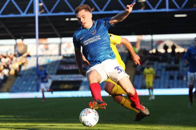 Ben Thompson on the front foot against Fleetwood on Saturday. Picture: Joe Pepler