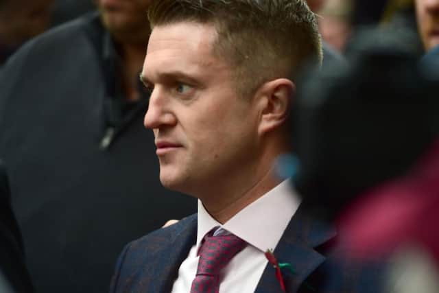 Former English Defence League (EDL) leader Tommy Robinson arrives at the Old Bailey. Picture: David Mirzoeff/PA Wire