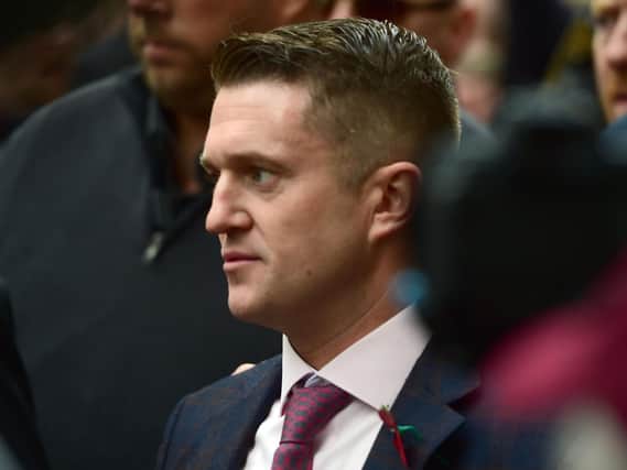 Former English Defence League (EDL) leader Tommy Robinson arrives at the Old Bailey. Picture: David Mirzoeff/PA Wire