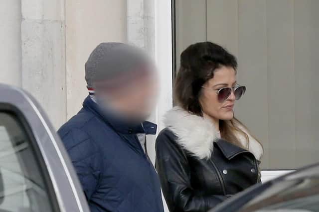 Roxanne Davis outside court at a previous hearing