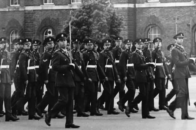 The Wessex Regiment No4 Guard parade at Eastney Barracks.
Picture: Andrew August