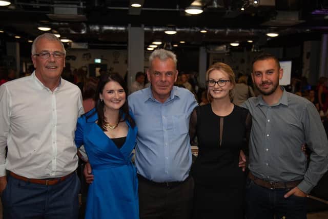 The last LinkedIn Local event, guest speaker Steve Reeve, from Sporting Difference, with Emma Louise Munro-Wilson, from Emari Marketing, with organiser Ian Gribble, Giverny Harman, from Emari Marketing, and motivational speaker Daniel Disney. Picture by Dave Dodge Photography