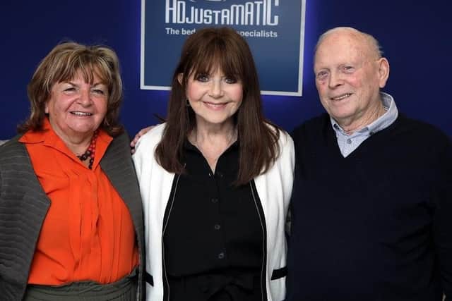 Tony Thompson, and his partner Joan Pinckney, from Hordean, met Dr Miriam Stoppard at the Adjustamatic store in Southampton