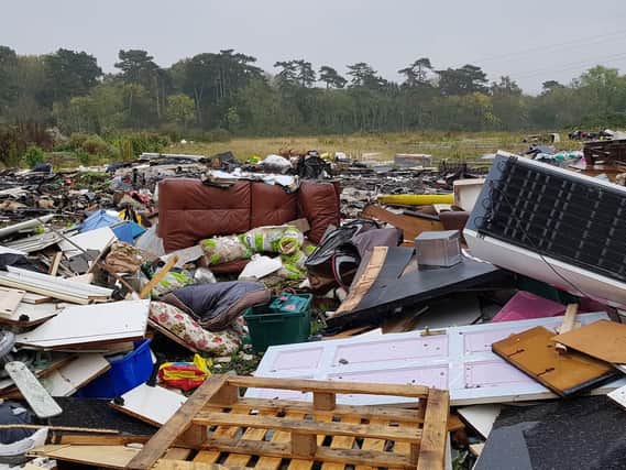 'Worst ever' fly-tip. Picture: Tom Cotterill