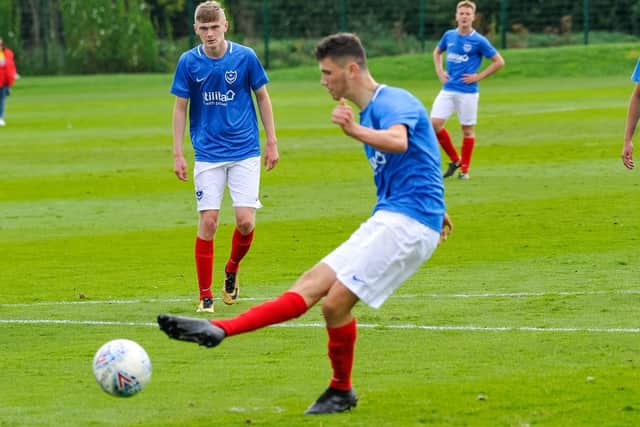 Pompey Academy forward Leon Maloney. Picture: Colin Farmery