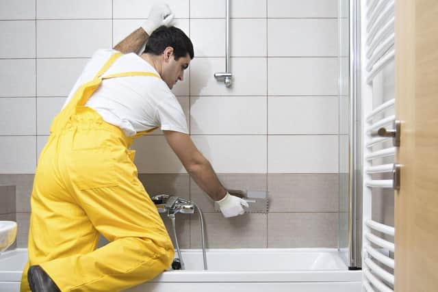 Steve would rather be grouting the bathroom than baby-making
