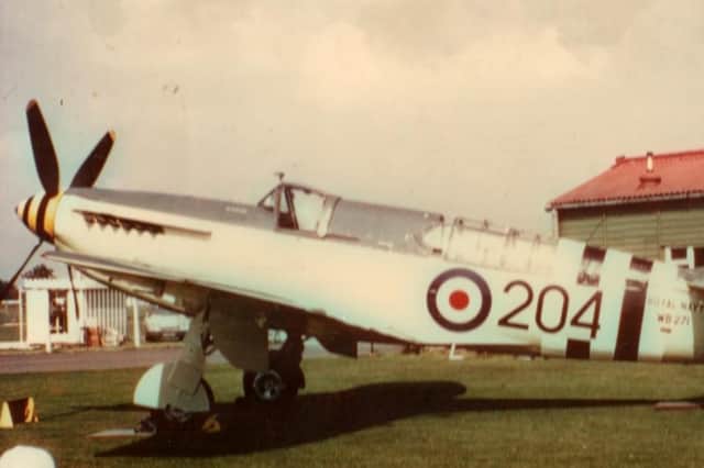 A Firefly Mk3 used by the Fleet Air Arm at HMS Daedalus. Lee-on-the-Solent. Picture: Ted Saunders Collection.