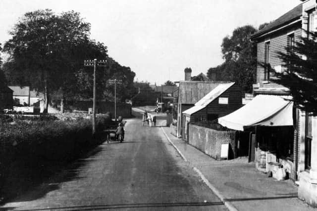 A view looking west through Denmead at the turn of the last century. Picture: Alan Dolling Collection