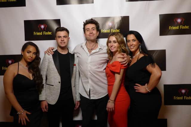 From left, Jessica Hine, Lewis Hine, Nick Grimshaw, Chloe Hine and Emma Hine Picture: Ellie Pilmoor