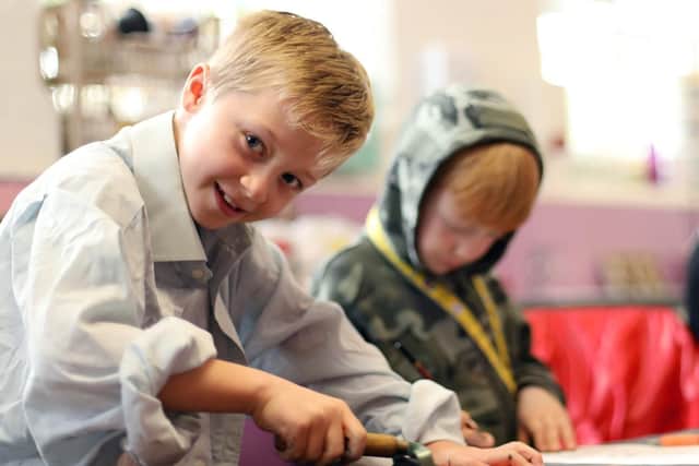 Halloween event sees children get creative at the Ashcroft Arts Centre in Fareham. Picture: Chris Moorhouse