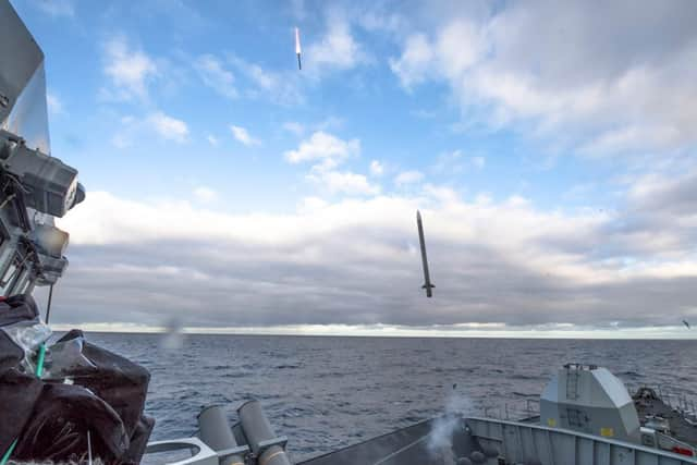 HMS Argyll firing trials of the new Sea Ceptor air defence system. Picture: Royal Navy