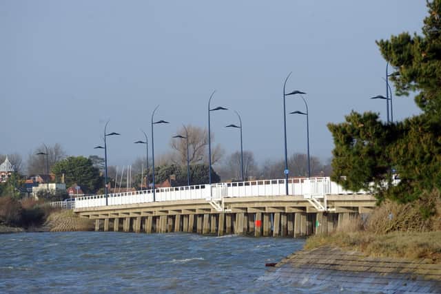 Langstone Bridge between Hayling island and Langstone