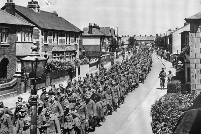 German prisoners of war being marched down a Gosport street, but which one?