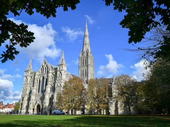 Salisbury Cathedral where a 45-year-old man was arrested on suspicion of attempted theft of the Magna Carta. Picture: Ben Birchall/PA Wire