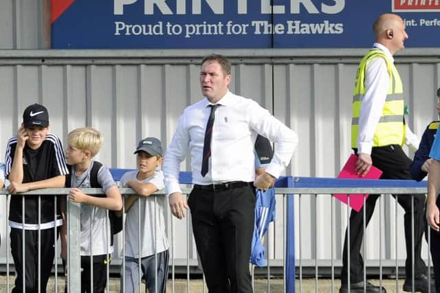 The Hawks boss Lee Bradbury