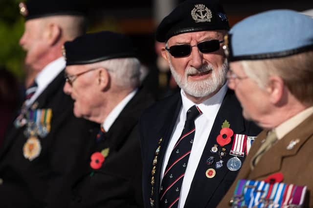Veterans at the Portsmouth Poppy Appeal in Gunwharf Quays. Picture: Vernon Nash