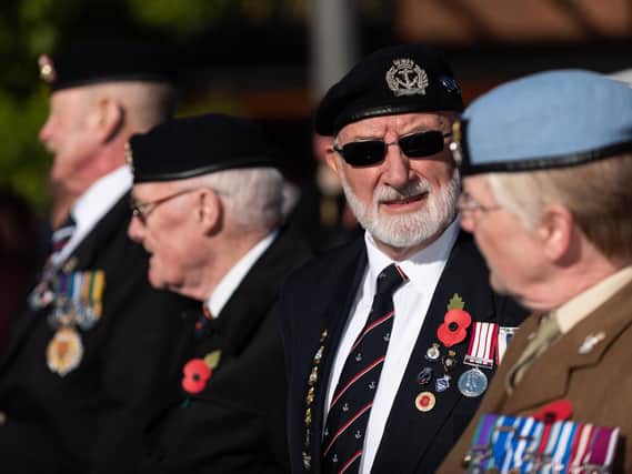 Veterans at the Portsmouth Poppy Appeal in Gunwharf Quays. Picture: Vernon Nash
