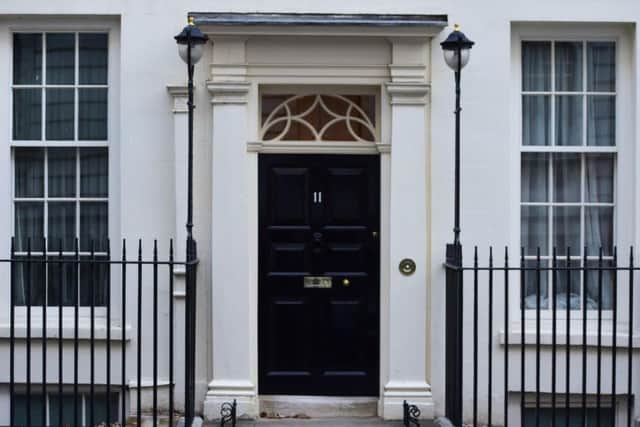 The closed door of number 11 Downing Street, London, the official residence of the Chancellor of the Exchequor, ahead of Chancellor Philip Hammond delivering his Budget to the House of Commons this afternoon. Picture: David Mirzoeff/PA Wire