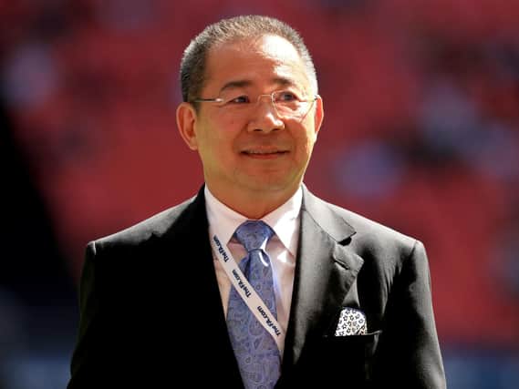 Leicester owner Vichai Srivaddhanaprabha was one of five people to die when a helicopter crashed near the King Power Stadium, the club have confirmed in a statement. Picture: Adam Davy/PA Wire