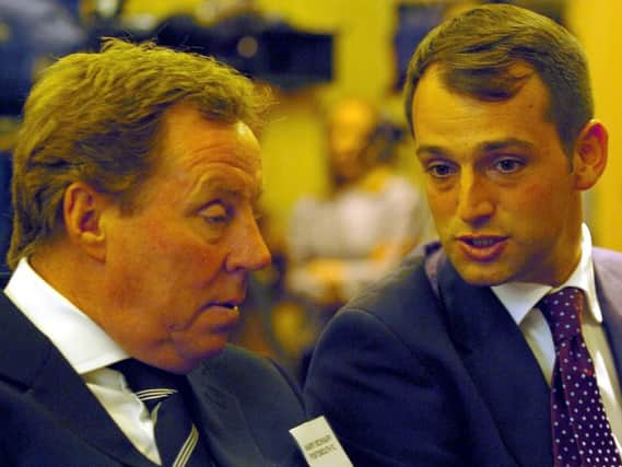 Harry Redknapp, left, with Sacha Gaydamak Picture: Malcolm Wells