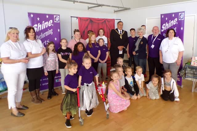 Deputy Lord Mayor of Portsmouth David Fuller's visit to launch Shine performing arts and studios in Paulsgrove