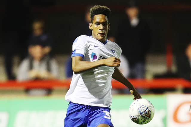 Haji Mnoga became Pompey's second-youngest post-war debutant when he featured against Crawley in the Checkatrade Trophy