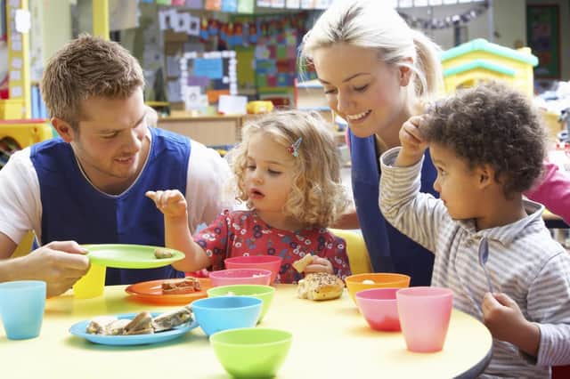 Bosses of nurseries have raised concerns about the effect of having to provide 30 hours of free childcare a week Picture posed by models