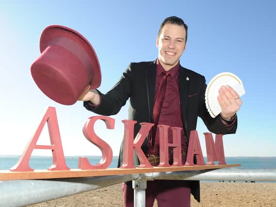 Edward Askham-Spencer, 32, has his eyes set on becoming a magician. Photo: Habibur Rahman