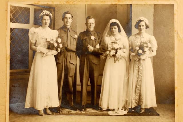 Lillian Hurley on her wedding day in 1940.