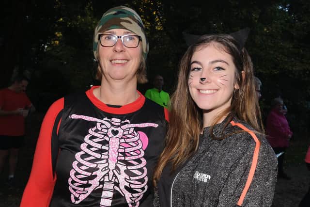 Bridget Main of Victory Athletics Club with Beth Hall at Havant parkrun. Picture: Duncan Shepherd