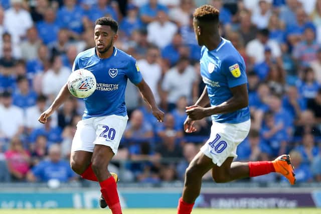 Nathan Thompson must sit out Pompey's trip to Bradford. Picture: Andrew Fosker