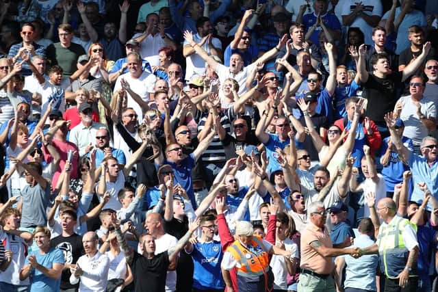 Pompey fans are being asked to help with a film about the club. Picture: Joe Pepler